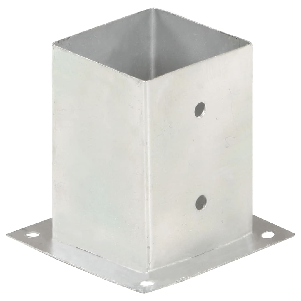 Anclajes para postes 4 unidades metal galvanizado 101 mm