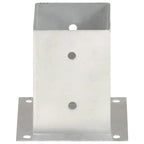 Anclajes para postes 4 unidades metal galvanizado 101 mm