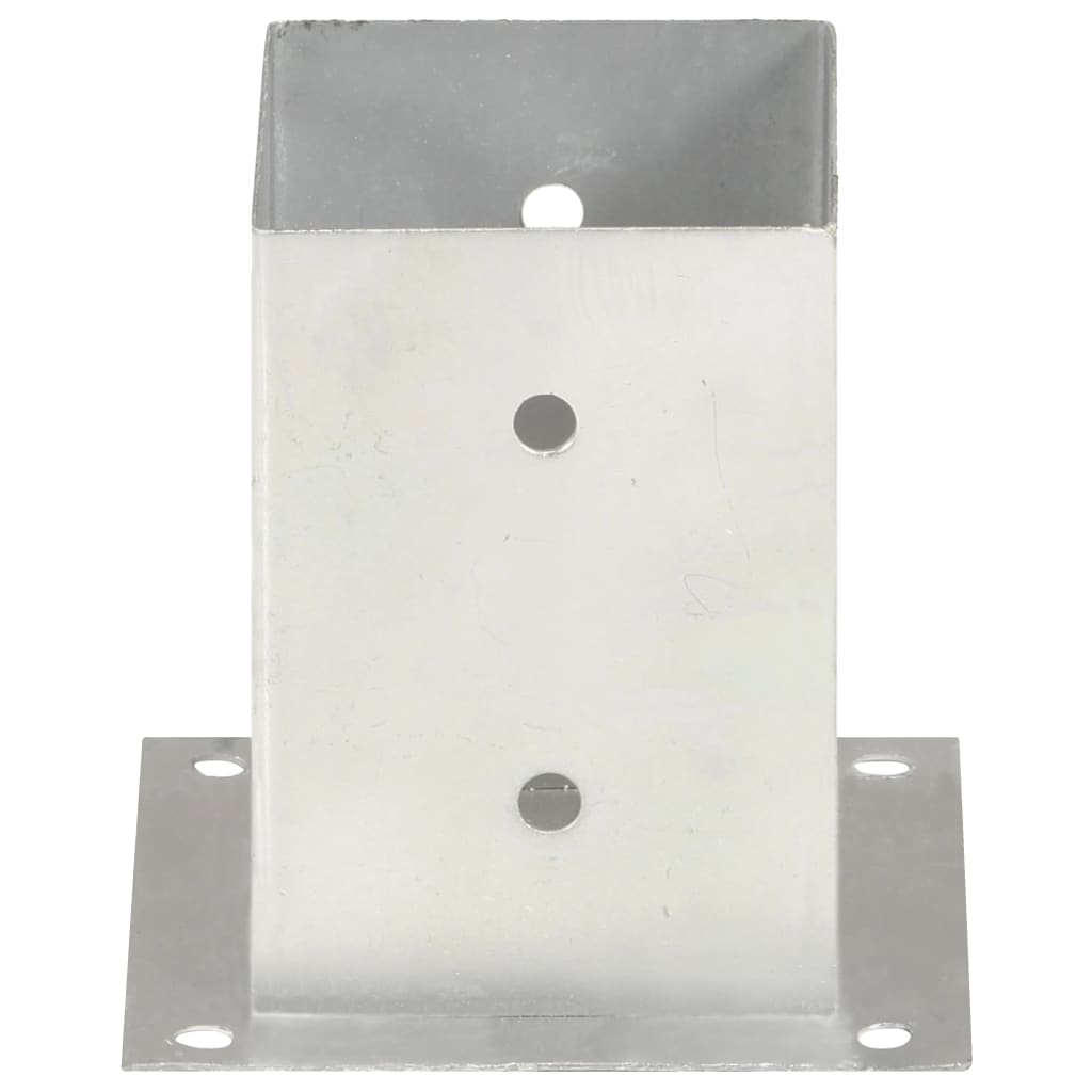 Anclajes para postes 4 unidades metal galvanizado 101 mm