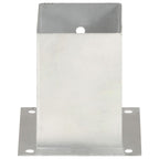 Anclajes para postes 4 unidades metal galvanizado 101 mm
