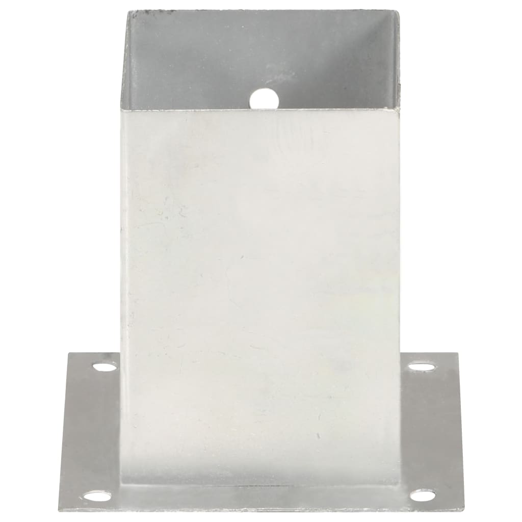 Anclajes para postes 4 unidades metal galvanizado 101 mm