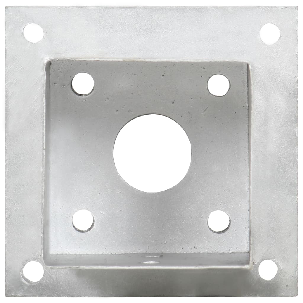 Anclajes para postes 4 unidades metal galvanizado 101 mm