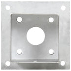 Anclajes para postes 4 unidades metal galvanizado 101 mm