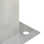 Anclajes para postes 4 unidades metal galvanizado 101 mm