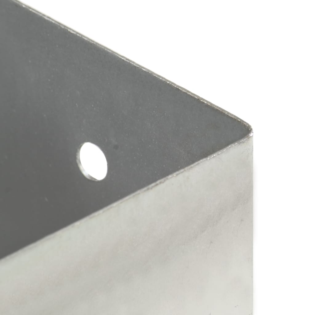 Anclajes para postes 4 unidades metal galvanizado 101 mm