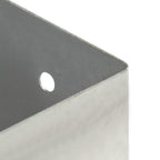 Anclajes para postes 4 unidades metal galvanizado 101 mm