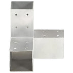 Y-Post Connectors 4 pcs galvanized metal 71x71 mm