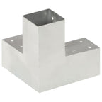Y-Post Connectors 4 pcs galvanized metal 71x71 mm