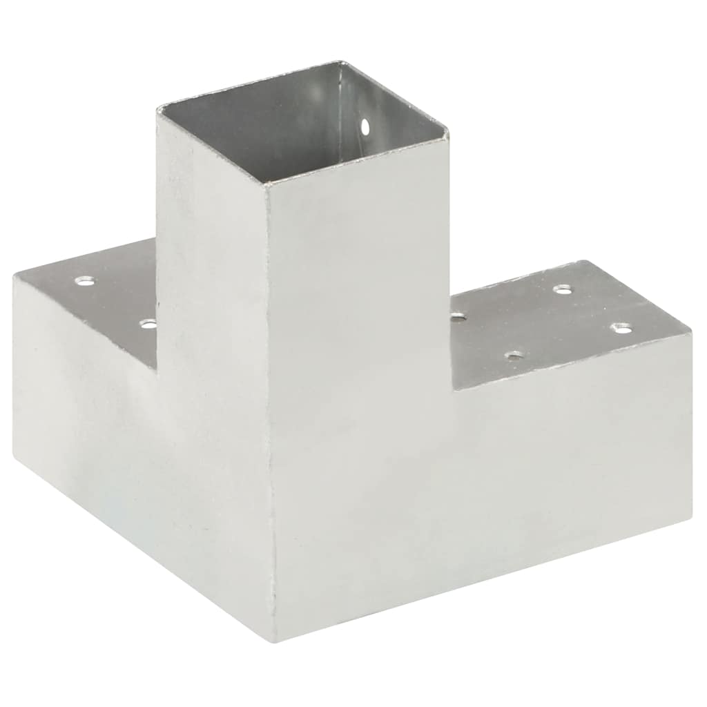 Y-Post Connectors 4 pcs galvanized metal 71x71 mm