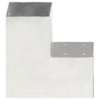 Conector de postes en forma de L metal galvanizado 101x101 mm