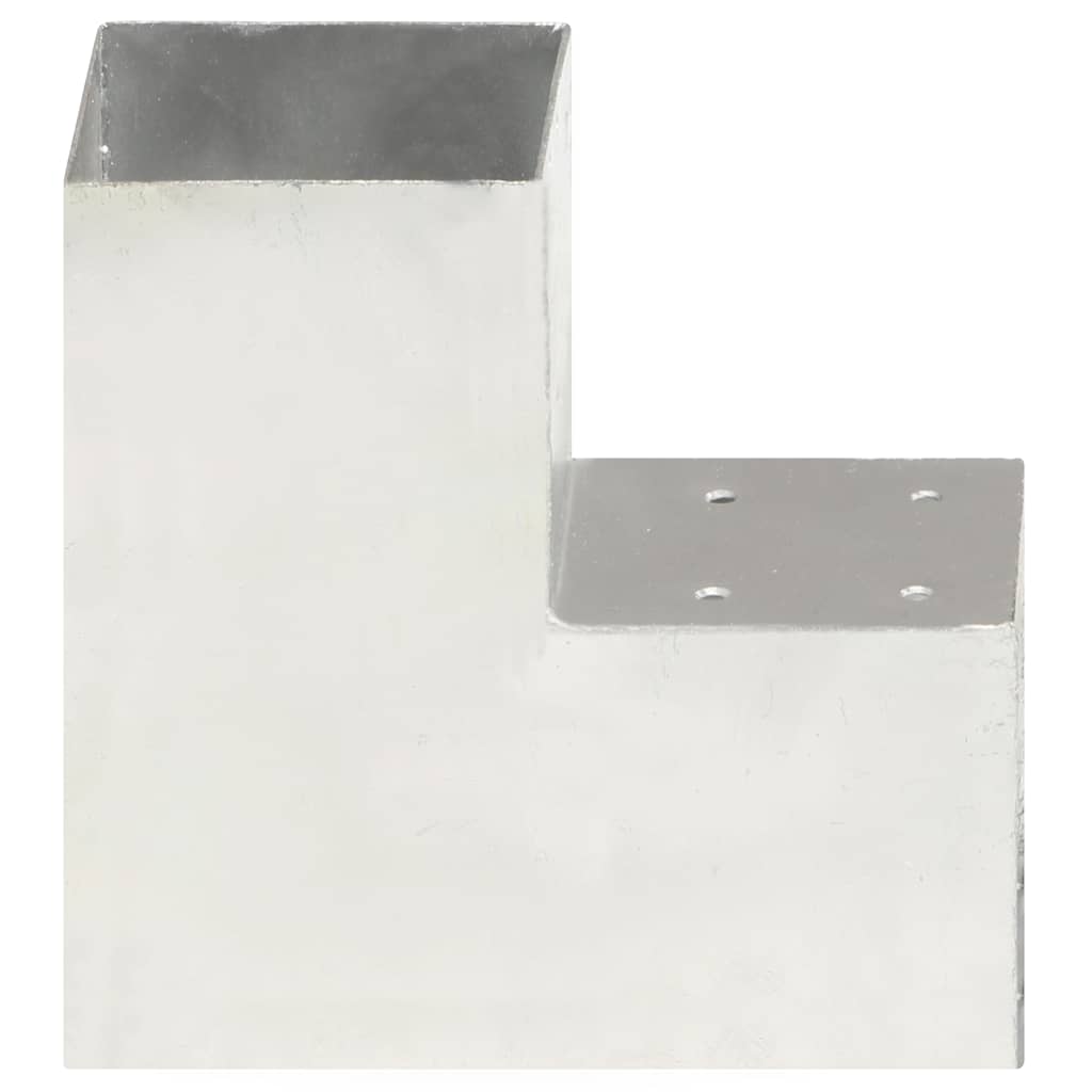 Conector de postes en forma de L metal galvanizado 101x101 mm