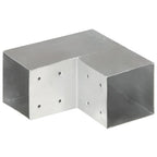 Conector de postes en forma de L metal galvanizado 101x101 mm