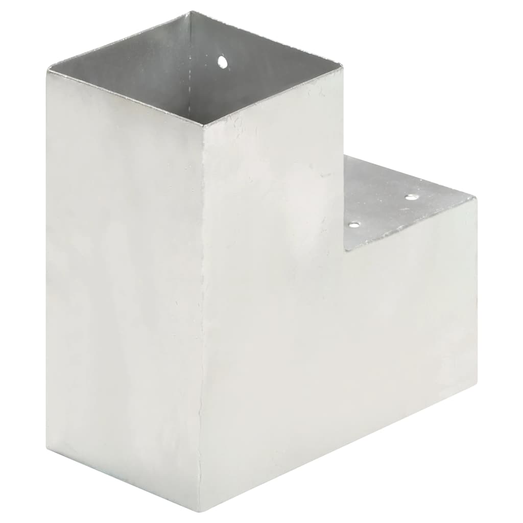 Conector de postes en forma de L metal galvanizado 101x101 mm