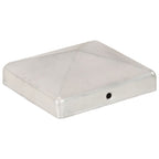 Tapas para postes de valla 6 uds metal galvanizado 101x101mm