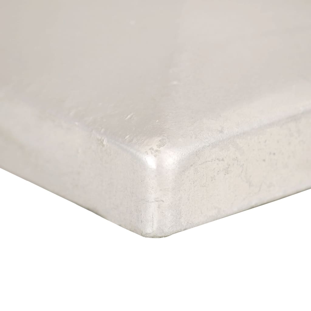 Tapas para postes de valla 6 uds metal galvanizado 101x101mm