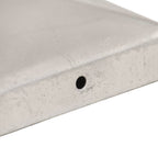 Tapas para postes de valla 6 uds metal galvanizado 101x101mm