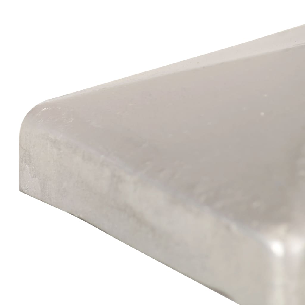 Tapas para postes de valla 6 uds metal galvanizado 101x101mm