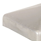 Tapas para postes de valla 6 uds metal galvanizado 101x101mm
