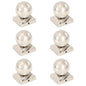 Tapas para postes 6 uds acero inoxidable globo final 91x91 mm