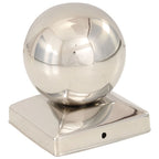 Tapas para postes 6 uds acero inoxidable globo final 91x91 mm