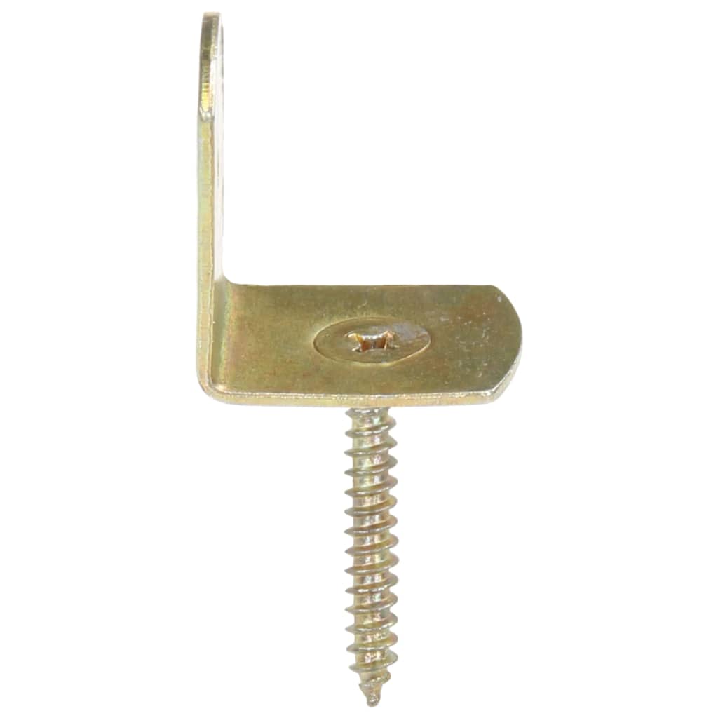Soportes del panel de la valla 4 uds en L metal galvanizado