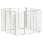 Compostador de jardín hierro galvanizado 100x100x77 cm
