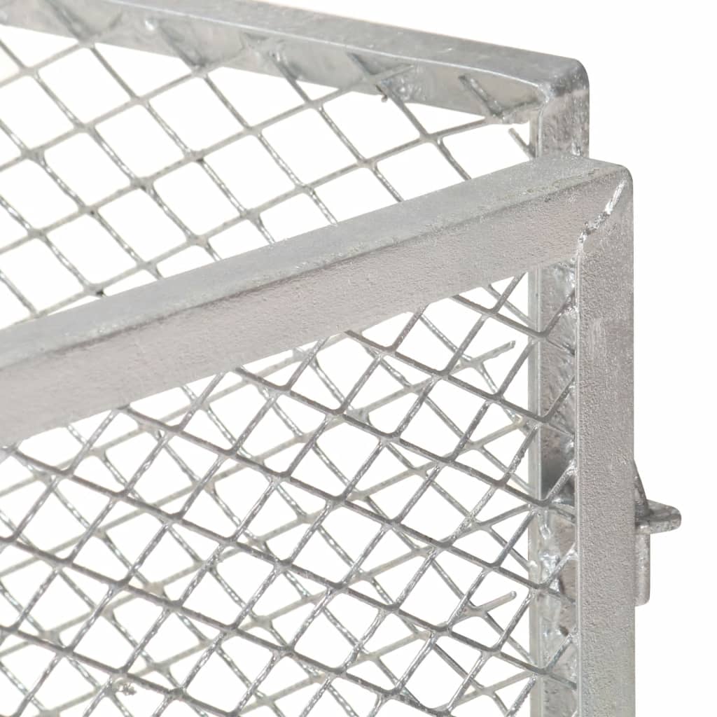 Compostador de jardín hierro galvanizado 100x100x77 cm
