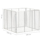 Compostador de jardín hierro galvanizado 100x100x77 cm