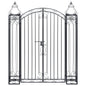 Decorative wrought iron garden gate 122x20.5x100 cm