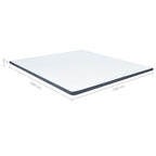 Colchón superior de cama box spring 200x160x5 cm suavidad media