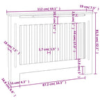 Cubierta para radiador madera de ingeniería 112x19x81,5cm