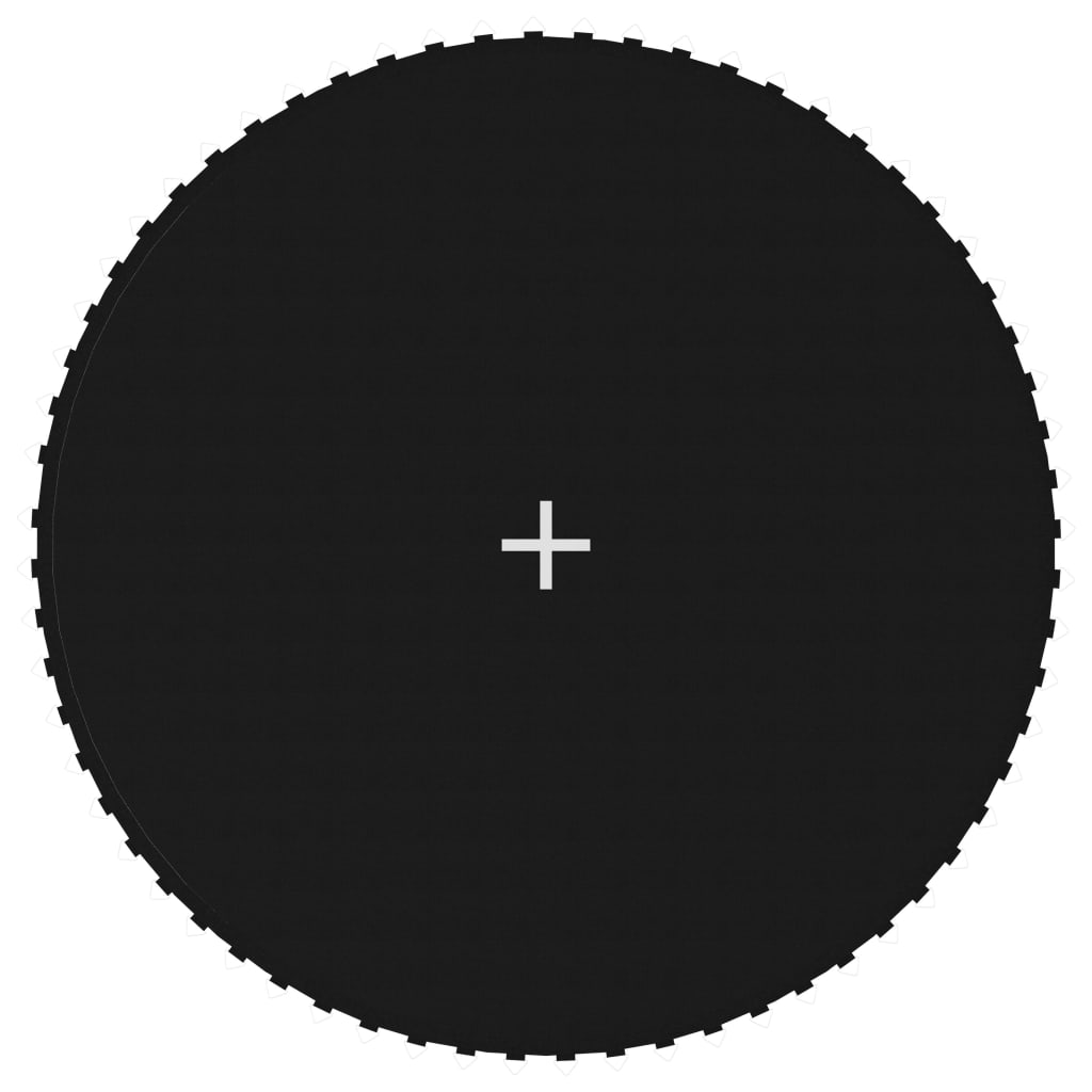 Round trampoline jumping mat black fabric 3.05 m