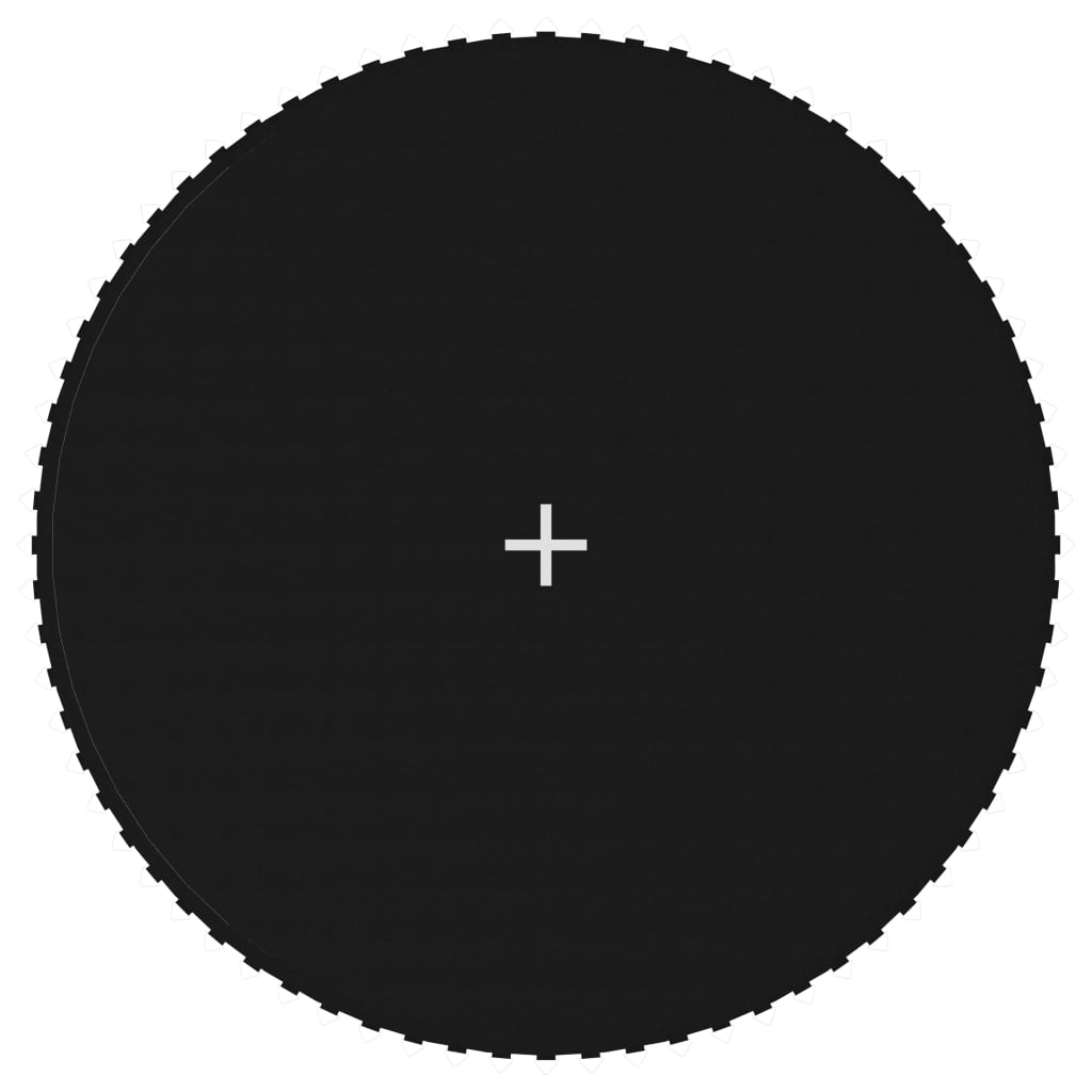 Round trampoline jumping mat black fabric 3.05 m