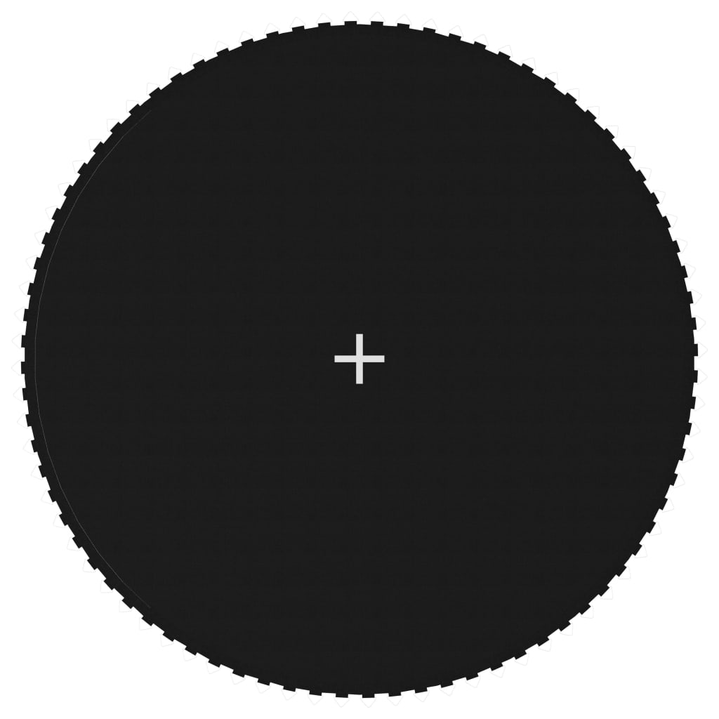 Round trampoline jumping mat black fabric 3.05 m