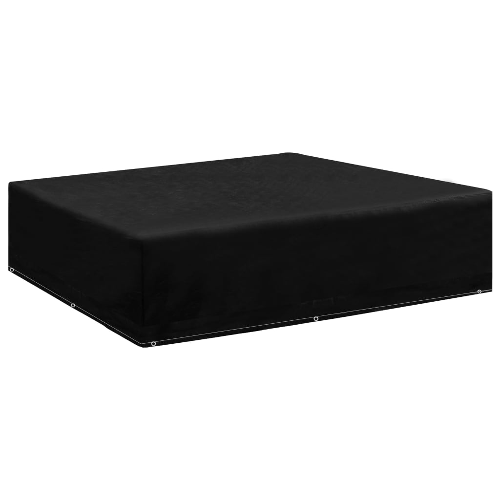 Cubierta de muebles de jardín forma L 12 ojales 250x250x90 cm