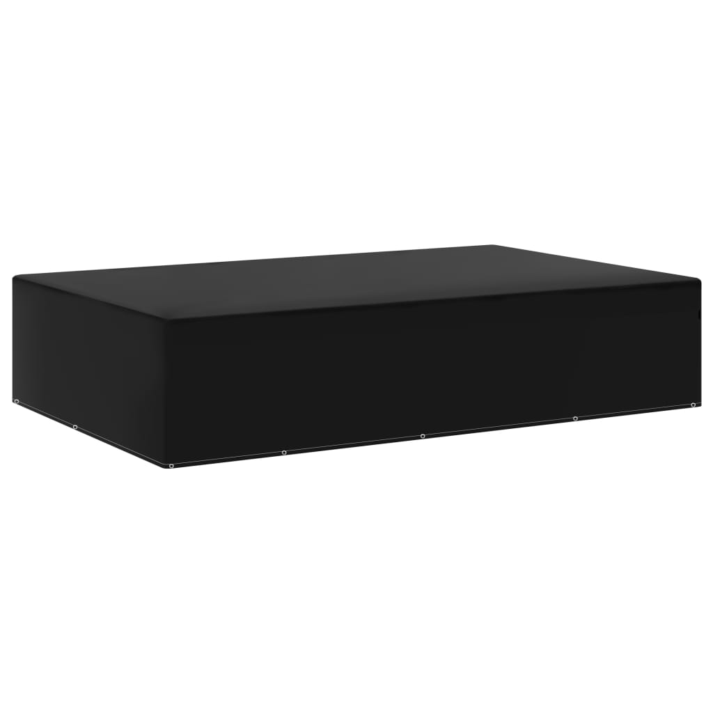 Cubierta de muebles de jardín forma L 12 ojales 250x250x90 cm