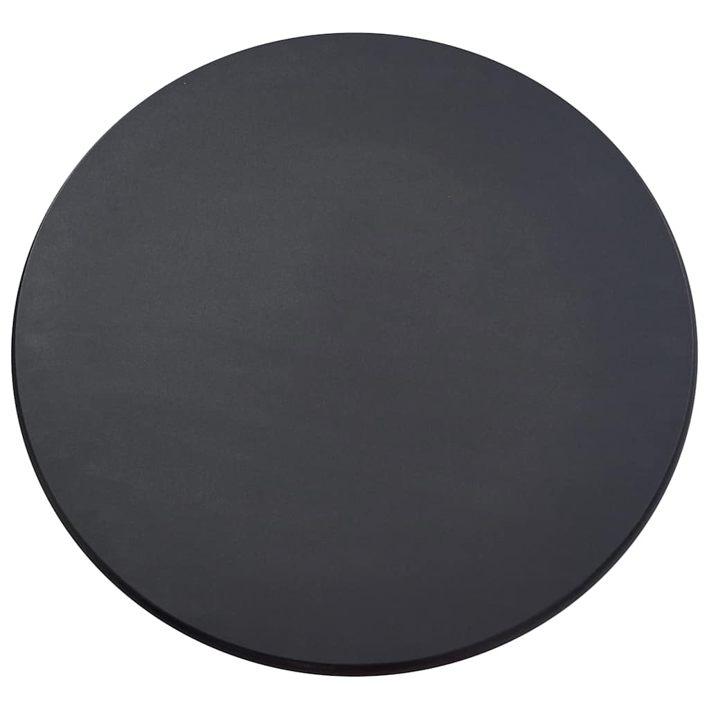Juego de mesa alta y taburetes 3 piezas plástico negro