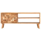 Mueble para TV de madera maciza de acacia 100x30x40 cm
