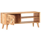Mueble para TV de madera maciza de acacia 100x30x40 cm