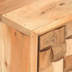 Mueble para TV de madera maciza de acacia 100x30x40 cm