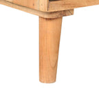 Mueble para TV de madera maciza de acacia 100x30x40 cm