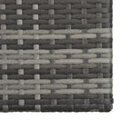 Set de muebles de jardín 5 pzas y cojines ratán sintético gris