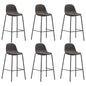 Kitchen stools, 4 units, dark gray fabric