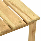 Tumbona de madera de pino impregnada