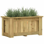 Arriate de madera de pino impregnada 100x50x50 cm