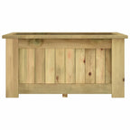 Arriate de madera de pino impregnada 100x50x50 cm