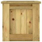 Arriate de madera de pino impregnada 100x50x50 cm