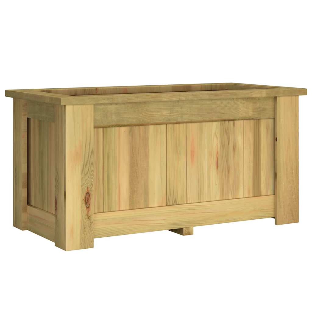 Arriate de madera de pino impregnada 100x50x50 cm