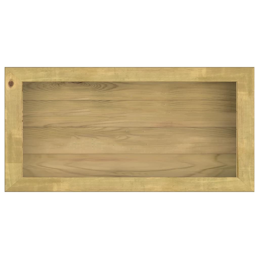 Arriate de madera de pino impregnada 100x50x50 cm