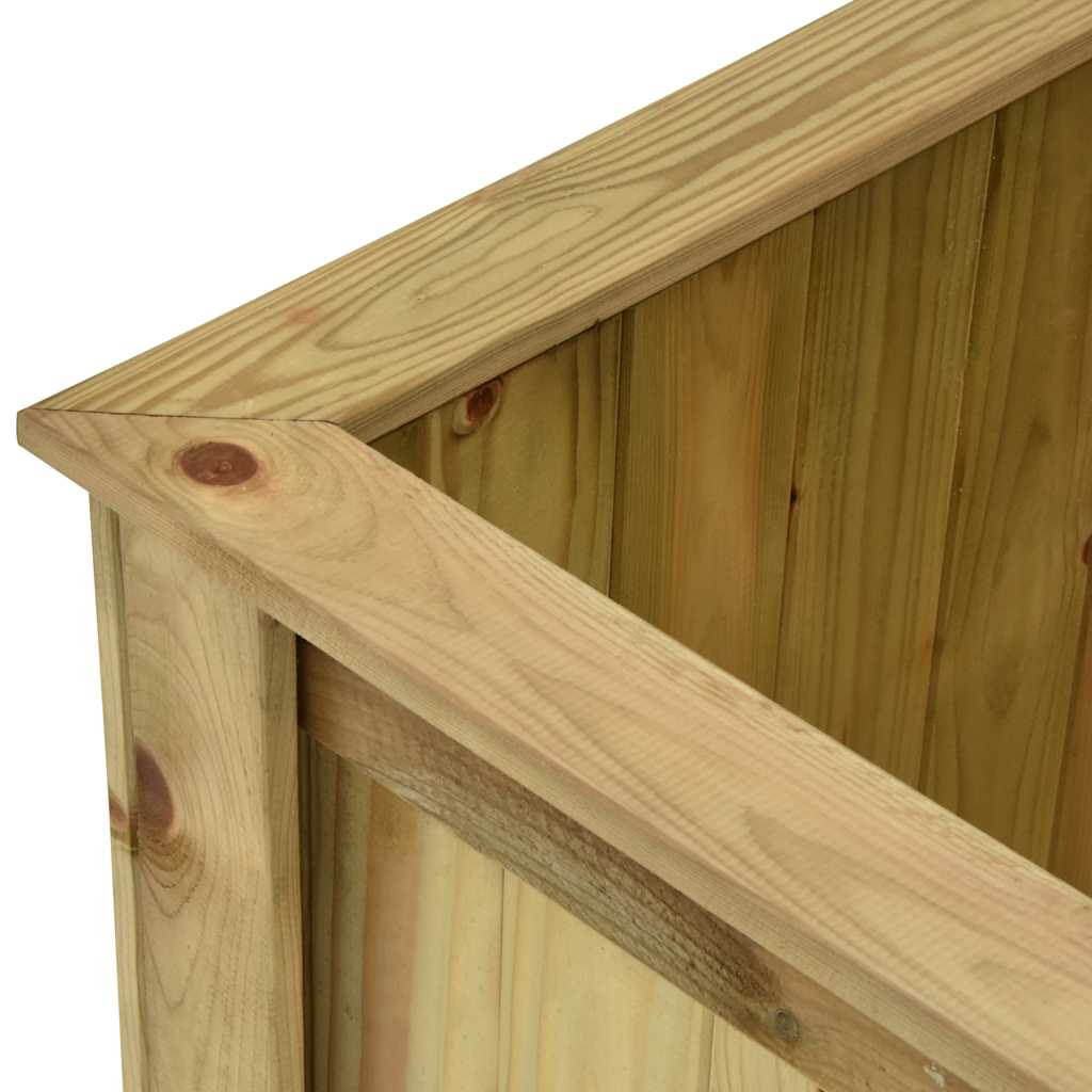Arriate de madera de pino impregnada 100x50x50 cm